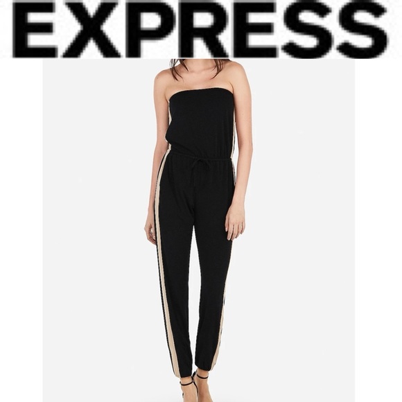 express jumpsuit striped